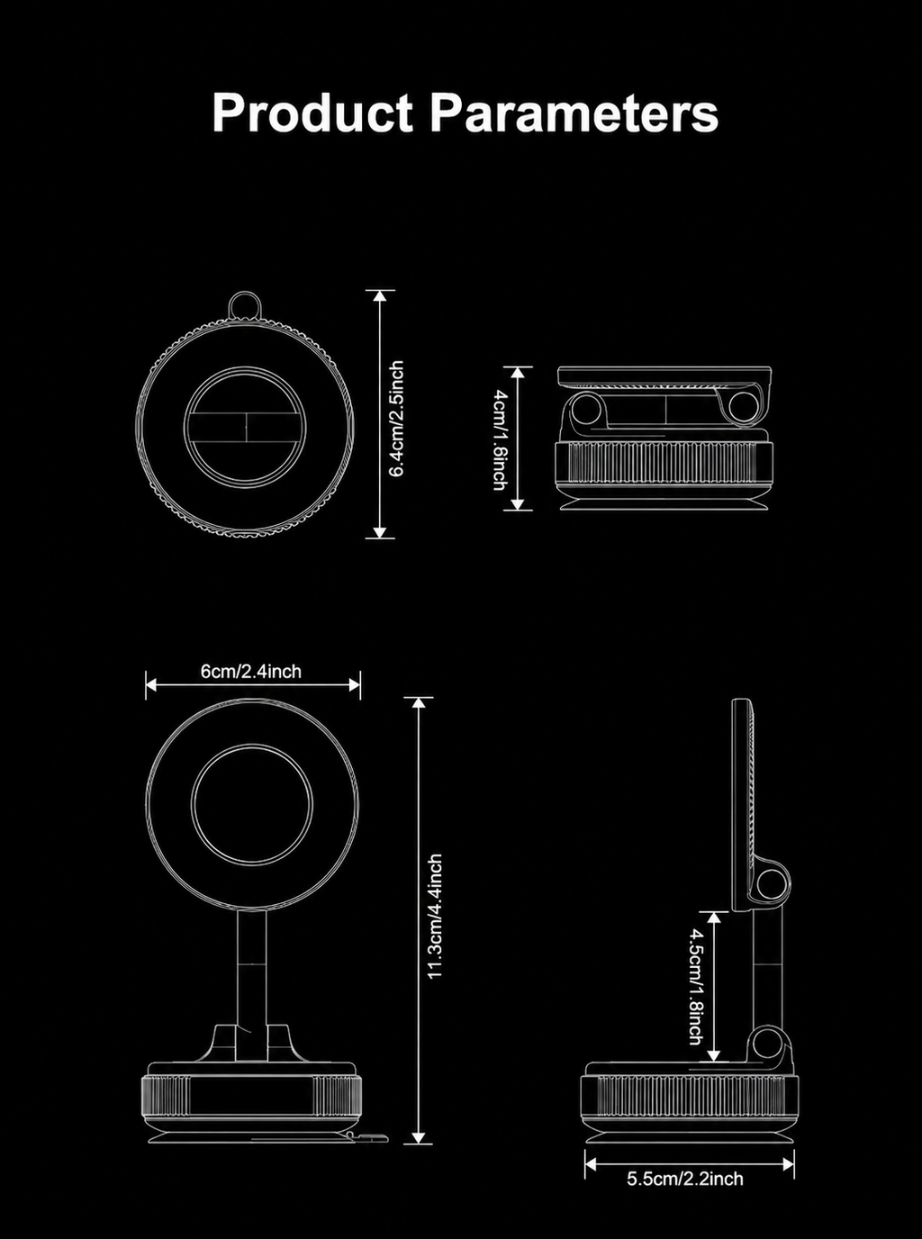 Knight hold 1 - Strong Magnetic Phone Mount