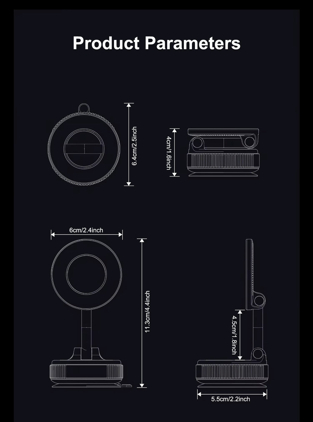 Knight hold 1 - Strong Magnetic Phone Mount
